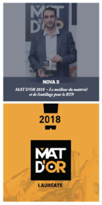 Label Mat d'Or 2018 pour la machine de soufflage, projection et insufflation du fabricant industriel PATEC